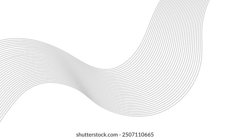 Abstract wavy line background, wavy pattern, stylish line art and web background design
