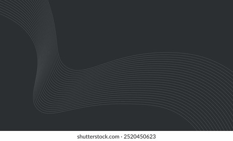Abstract wavy line background, wavy pattern, stylish line art and web background design