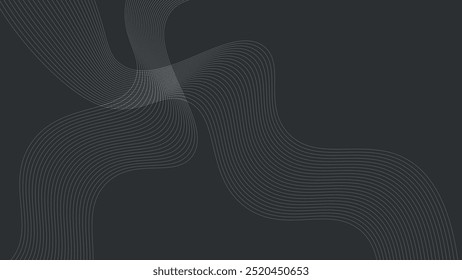 Abstract wavy line background, wavy pattern, stylish line art and web background design