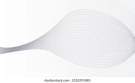 Abstract wavy line background, wavy pattern, stylish line art and web background design Free Vector