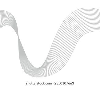 Fundo de linha ondulada abstrato, padrão ondulado, arte de linha elegante e design de fundo da web