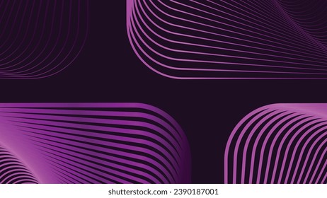 Abstract wavy line background in purple color.