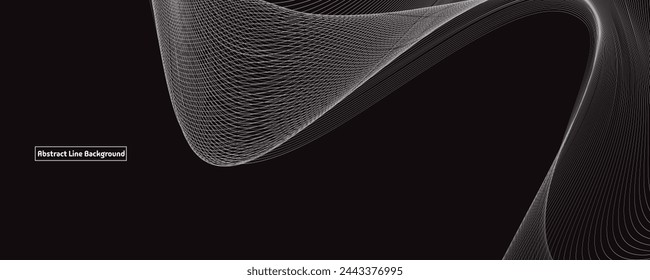 Abstract wavy line background. Background line vector illustrator