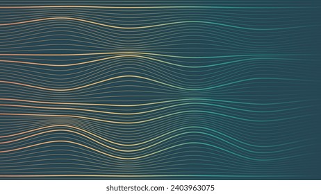 Abstract wavy line connection simple background. This creative minimalist background can be used as a banner or wallpaper.