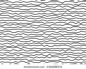 abstrakte Wavy-Linien-Ecken.  Vektorgrafik.  schwarz-weißer Hintergrund