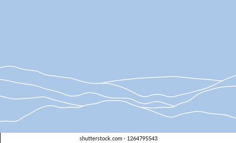 abstract wavy line curve, skyline, sea wave, hill, mountain, wallpaper template