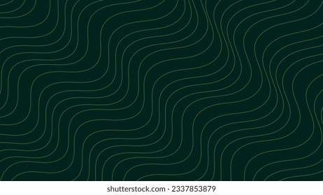 Abstract wavy line dark green background for your creative project. It will give your work a meaningful sense about the chaotic world and their presence. It can be used as a banner and website home.