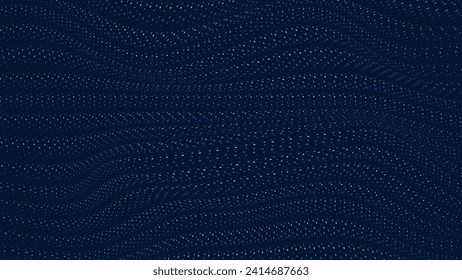 Abstract wavy line distort creative flowing network background.