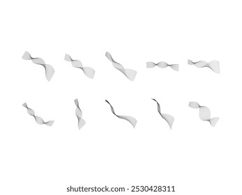 Abstract Wavy Line Element Set 