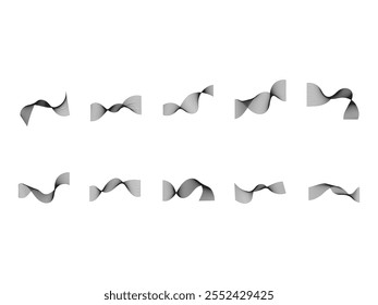 Abstract Wavy Line Element Set 