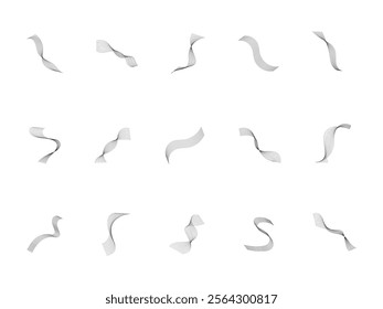 Abstract Wavy Line Element Set