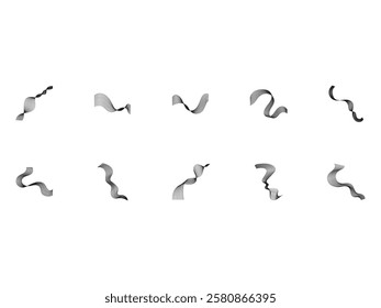 Abstract Wavy Line Element Set