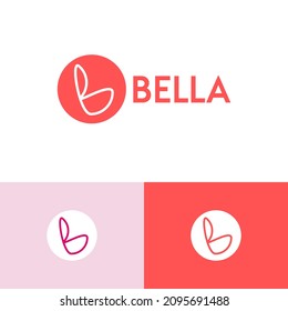 Abstract wavy line logo design concept. Dynamic company brand logomark illustration. Can representing drawing, art, kid, beauty.