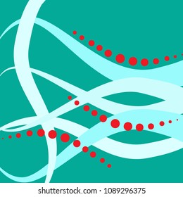Abstract wavy line modern background. Fashion graphic ribbon design. Modern stylish abstract texture. Colorful template for prints, textile, wrapping, business, etc. Vector illustration