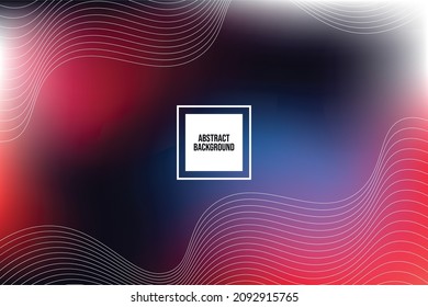 abstract wavy line on blurry background