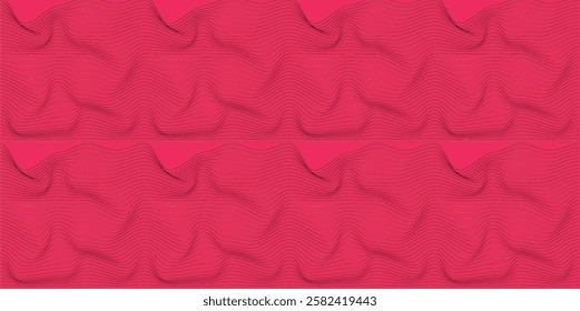 Abstract Wavy Line Pattern – Modern Optical Illusion Design