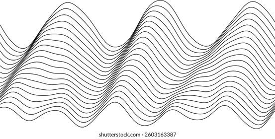 Abstract wavy line pattern for modern design projects.