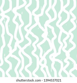 Abstract wavy line pattern, seamless vector geometric background.