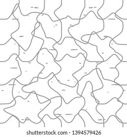 Abstract wavy line pattern, seamless vector geometric background.