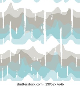 Abstract wavy line pattern, seamless vector geometric background.