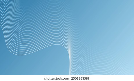 Abstract wavy line wavy pattern and stylish line art on white background