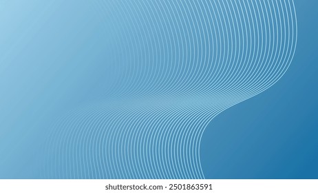 Abstract wavy line wavy pattern and stylish line art on white background