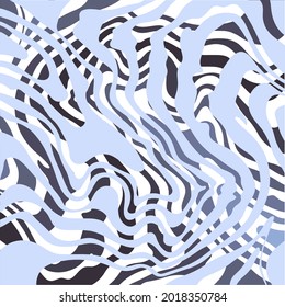 Abstract wavy line pattern in trendy 2021 colors. A set of textures in several tiers