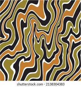 Abstract wavy line pattern. Vector Illustration.