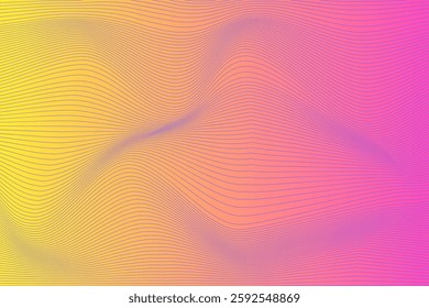 Abstract wavy line pattern in vibrant blue over a soft pink gradient background. Modern and dynamic, ideal for digital art, motion graphics, branding, and futuristic designs.