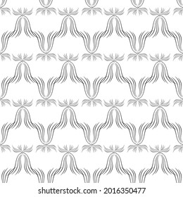 Abstract wavy line seamless pattern. Fashion graphic design. Modern stylish texture. Monochrome template for prints, textiles, wrapping, wallpaper, card, banner, business, etc. Vector illustration