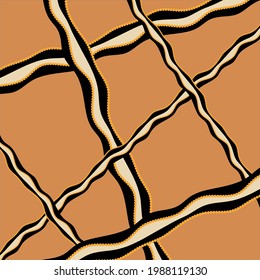 Línea ondulada abstracta, patrón rayado. Ilustración EPS10.