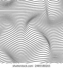 Abstract Wavy Line Topography Background