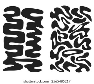 abstract wavy line. wavy vector art