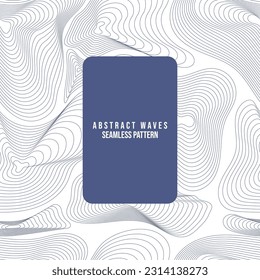 Abstract Wavy Linear Seamless Pattern Background Texture