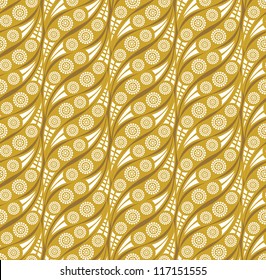 Abstract wavy lined pattern seamless. Elegant wallpaper.