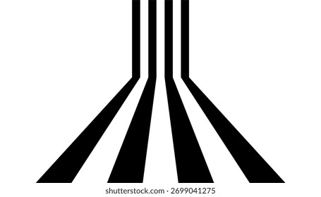 Abstractas líneas onduladas con efecto dimensional 3D.