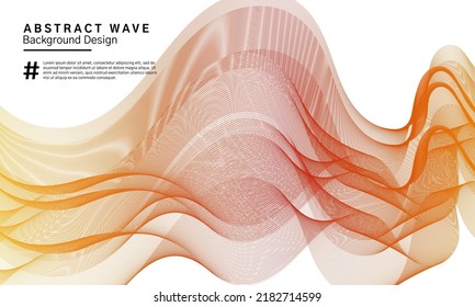 Abstract wavy lines background design