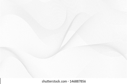 abstract wavy lines background with grey & white colors, ideal for business cover designs