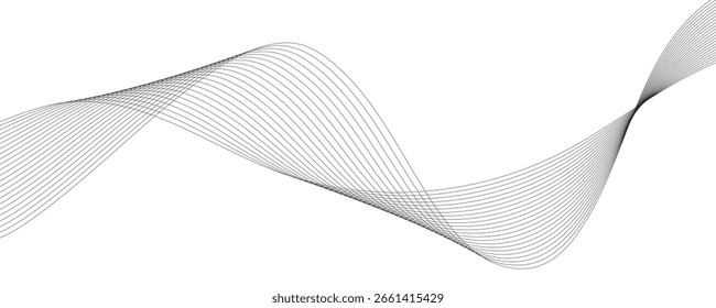 abstract wavy lines background illustration