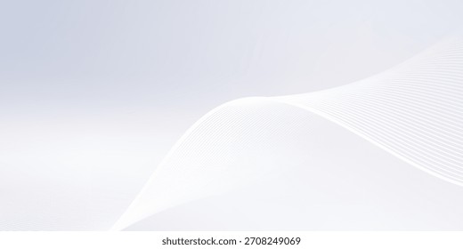 Fondo abstracto de líneas onduladas. Fondo abstracto moderno con líneas fluidas. fondo blanco. Concepto de tecnología de futuro digital.