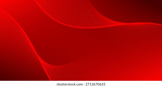 Fondo abstracto de líneas onduladas. gradaciones rojas, fondo de Anuncio, forma de línea de onda, fondo de Memphis. 