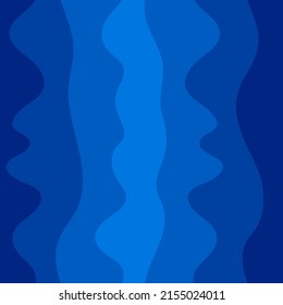Abstract wavy lines background with seamless pattern on blue. Vector illustration design. Excellent for any design.
