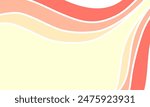 abstract wavy lines background template with colorful tone. Modern flat abstract design with flowing, colorful lines. Simple and minimalist template for presentations, banners, social media post
