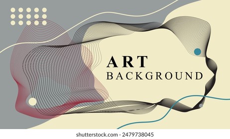 Abstract wavy lines background template. for presentations, business and technology.