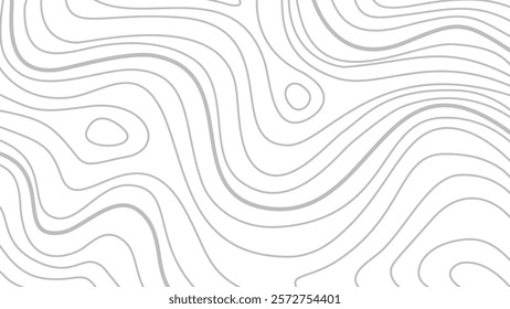 Abstract wavy lines background. Background with topographic contours. Contour background. Topographic map background. Topographic contour wallpaper.