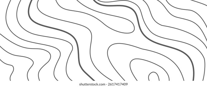 Abstract wavy lines background. Abstract wavy wallpaper. Wave background. Abstract topographic contour background. Topographic background.