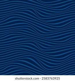 ABSTRACT WAVY LINES BLUE FLAT COLOR PATTERN BACKGROUND. GOOD FOR POSTER, WALLPAPER, COVER, FRAME, FLYER, SOCIAL MEDIA, GREETING CARD