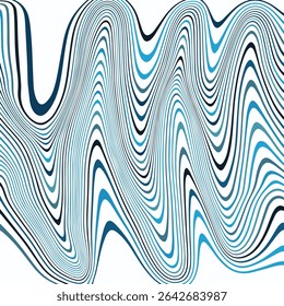 ABSTRACT WAVY LINES BLUE FLAT COLOR PATTERN BACKGROUND. GOOD FOR POSTER, WALLPAPER, COVER, FRAME, FLYER, SOCIAL MEDIA, GREETING CAR