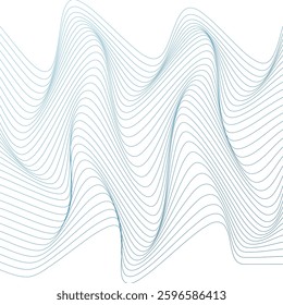 ABSTRACT WAVY LINES BLUE GRADIENT COLOR PATTERN BACKGROUND. GOOD FOR POSTER, WALLPAPER, COVER, FRAME, FLYER, SOCIAL MEDIA, GREETING CARD