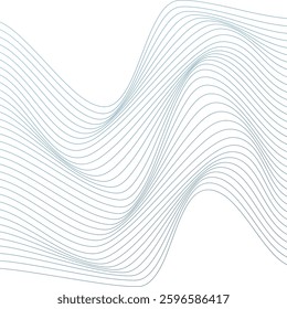 ABSTRACT WAVY LINES BLUE GRADIENT COLOR PATTERN BACKGROUND. GOOD FOR POSTER, WALLPAPER, COVER, FRAME, FLYER, SOCIAL MEDIA, GREETING CARD
